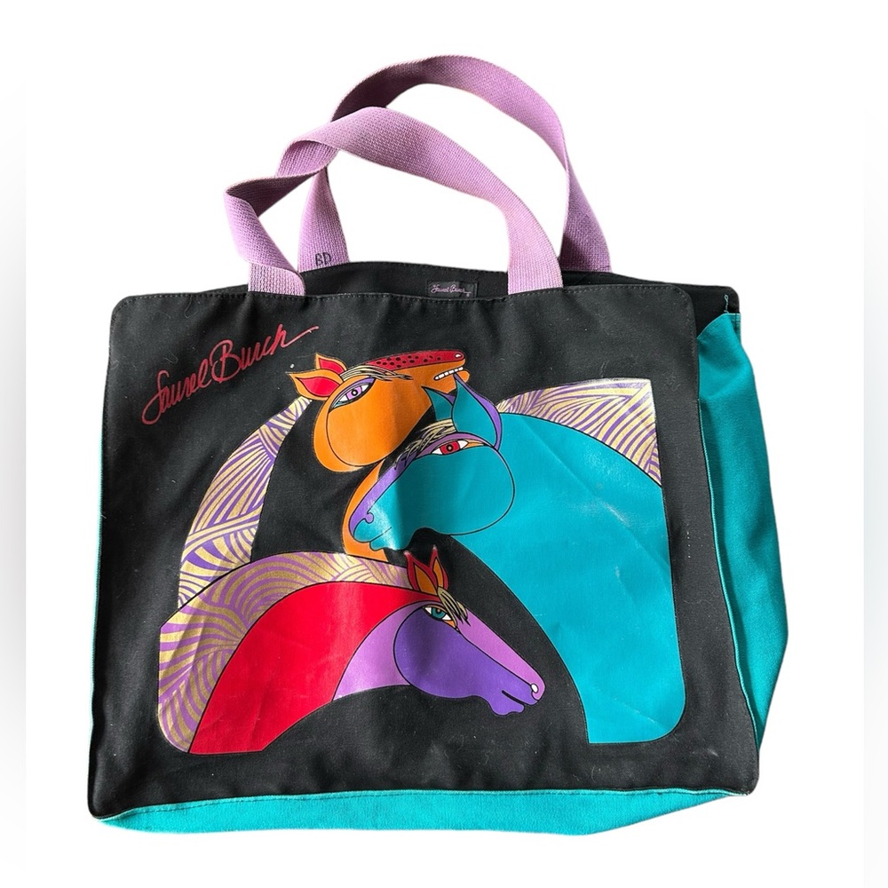 Vintage Laurel Burch, horse tote bag